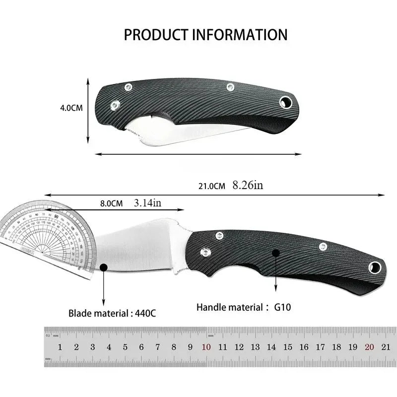 C81 Pocket folding knife D2 steel blade G10 Handle Outdoor tactical hunting Knife Camping Hiking survival EDC pocket knife