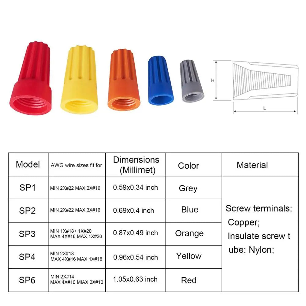 Wire Nuts 250-1000Pcs