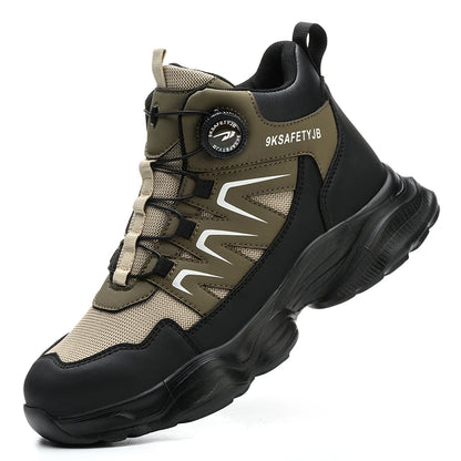 Waliantile Brand Quality Men Safety Boots Male Puncture Proof Construction Working Shoes Steel Toe Anti-smashing Work Boots Man