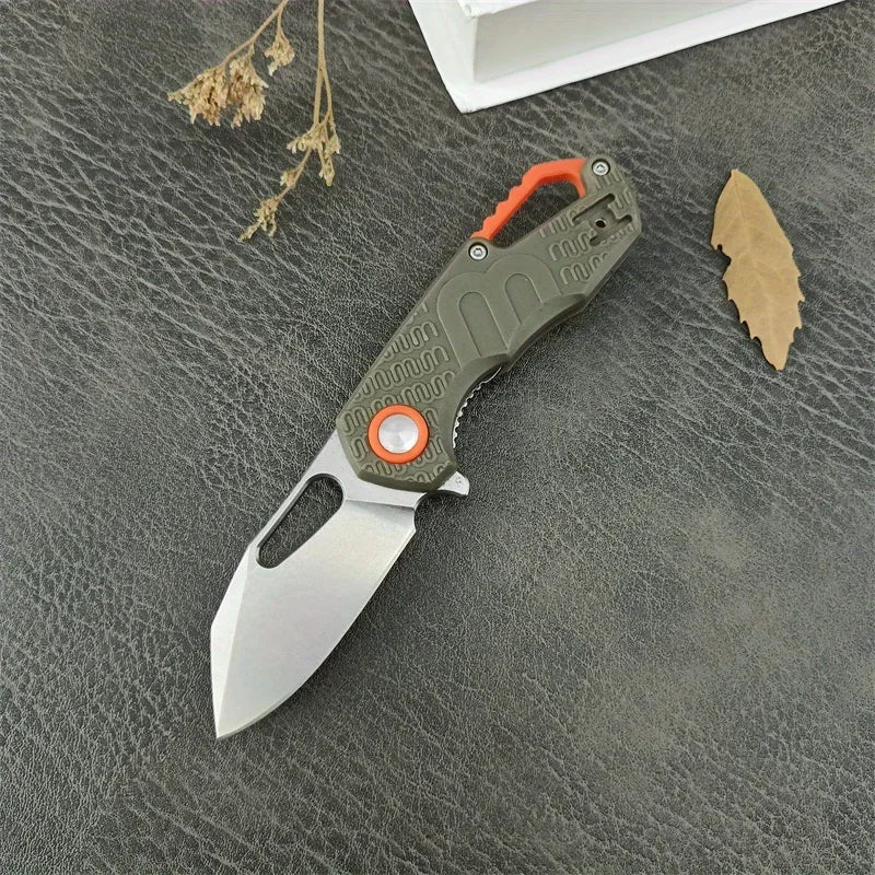 Mini Pocket Folding Knife 8Cr13Mov Blade Nylon Fiber Handle Portable Camping Hiking Outdoor Survival Multitools Knife