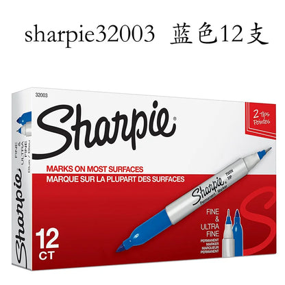 Sharpie Marker Oil Based Waterproof Industrial Thick and Thin Double-ended Markers Painting Hand-drawn Graffiti Art Supplies