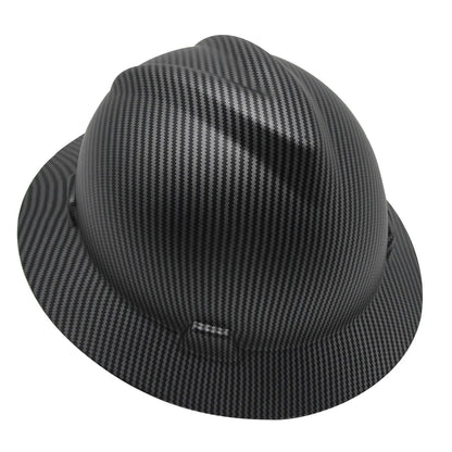 Safety Helmet Full Brim Hard Hat Carbon Fiber Construction Work Cap Lightweight High Strength Railway ABS Protective Hard Hat
