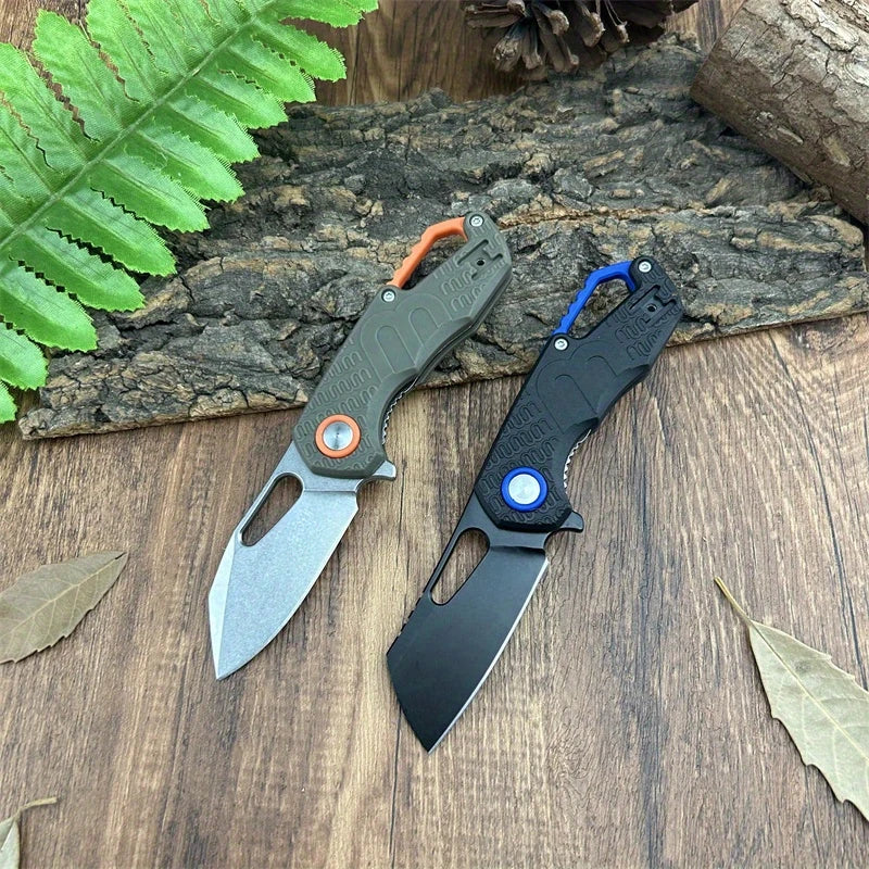 Mini Pocket Folding Knife 8Cr13Mov Blade Nylon Fiber Handle Portable Camping Hiking Outdoor Survival Multitools Knife