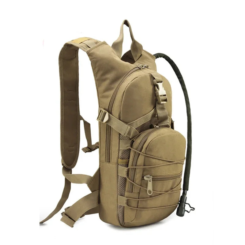 Lightweight Tactical Backpack Water Bag Camel Survival Backpack Hiking Hydration Pouch Rucksack Camping Bicycle Daypack 18L