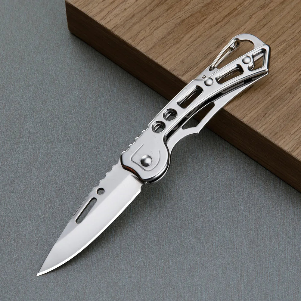 Folding Pocket Knife Stainless Steel Survival Hunting Camping Fishing Portable Fruit Carrying Outdoor Tools Survival Hand Tools