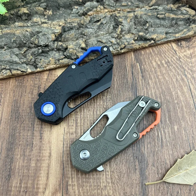 Mini Pocket Folding Knife 8Cr13Mov Blade Nylon Fiber Handle Portable Camping Hiking Outdoor Survival Multitools Knife