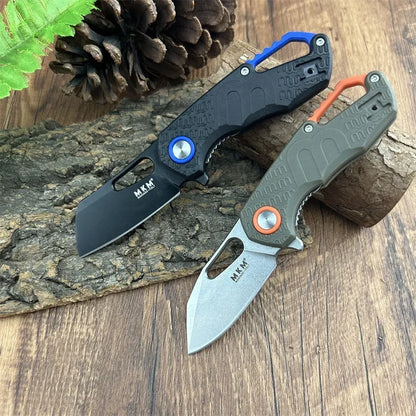 Mini Pocket Folding Knife 8Cr13Mov Blade Nylon Fiber Handle Portable Camping Hiking Outdoor Survival Multitools Knife