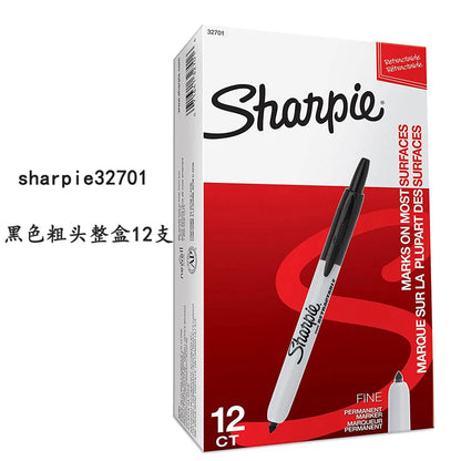 Sharpie Marker Oil Based Waterproof Industrial Thick and Thin Double-ended Markers Painting Hand-drawn Graffiti Art Supplies