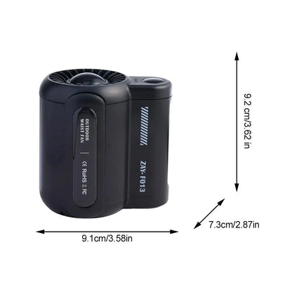 Portable Waist Hanging Fan 3 Speeds Strong Airflow Wearable Personal Clip Fan Rechargeable Cool Fan Under Shirt