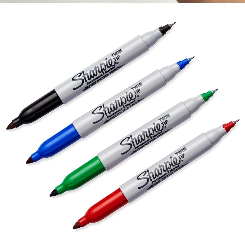 Sharpie Marker Oil Based Waterproof Industrial Thick and Thin Double-ended Markers Painting Hand-drawn Graffiti Art Supplies