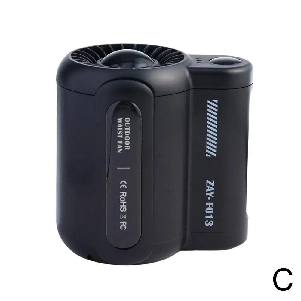 Portable Waist Hanging Fan 3 Speeds Strong Airflow Wearable Personal Clip Fan Rechargeable Cool Fan Under Shirt