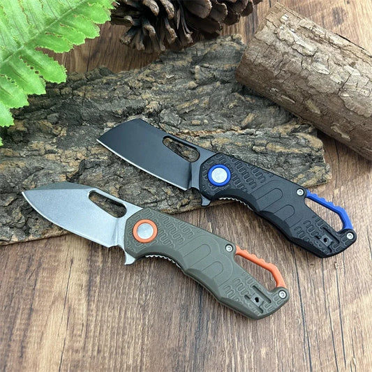 Mini Pocket Folding Knife 8Cr13Mov Blade Nylon Fiber Handle Portable Camping Hiking Outdoor Survival Multitools Knife