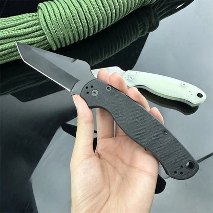 C81 Pocket folding knife D2 steel blade G10 Handle Outdoor tactical hunting Knife Camping Hiking survival EDC pocket knife