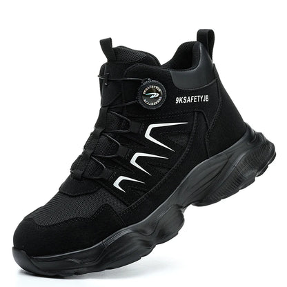 Waliantile Brand Quality Men Safety Boots Male Puncture Proof Construction Working Shoes Steel Toe Anti-smashing Work Boots Man