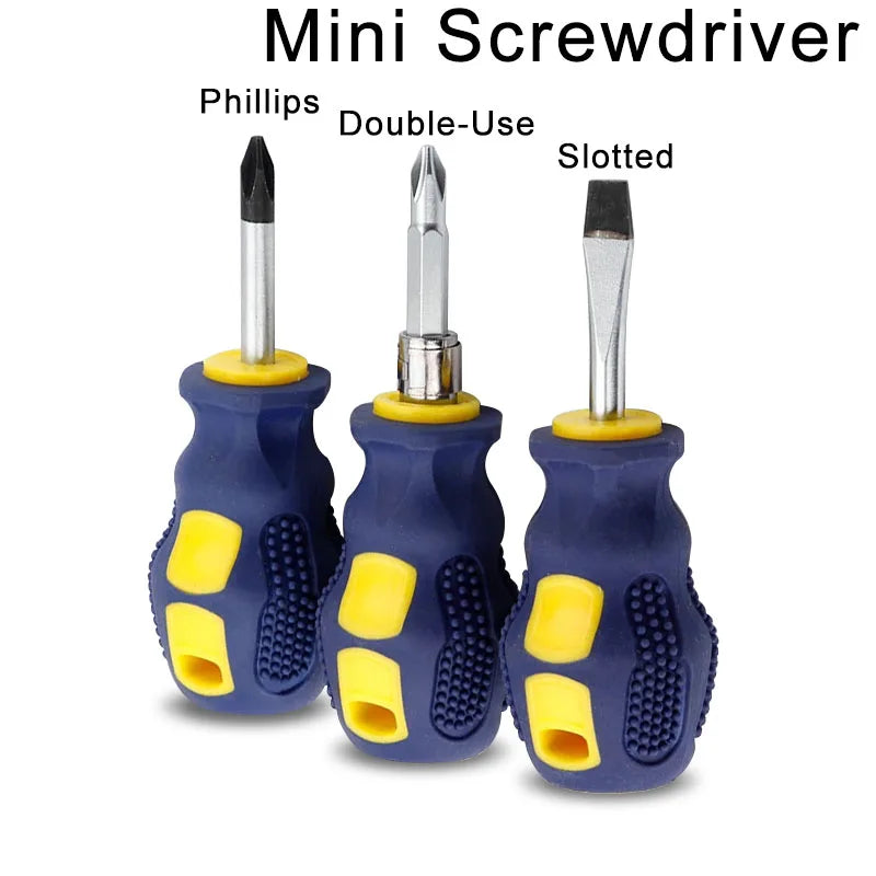 Slotted Screwdriver Set Mini Small Portable Radish Head Screwdriver Phillips Screwdriver Manual Hardware Tools