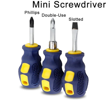 Slotted Screwdriver Set Mini Small Portable Radish Head Screwdriver Phillips Screwdriver Manual Hardware Tools
