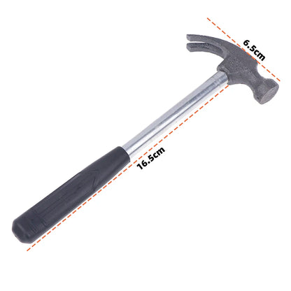 Metal Mini Claw Handle Hammer Woodworking Nail Puncher Hammer Emergency Safety Escape Small Iron Hammer Watch Repair Hand Tool