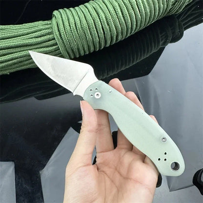 C81 Pocket folding knife D2 steel blade G10 Handle Outdoor tactical hunting Knife Camping Hiking survival EDC pocket knife