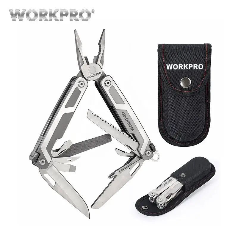 SWISS TECH-16 in 1 Camping Multitool, Multi Folding Plier, Wire Stripper, Outdoor Pocket, Mini Portable for Camping, New Arrival